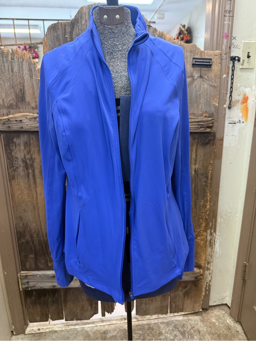 Avia Cobalt Blue Lightweight Full-Zip Bomber Jacket